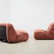 Diego Mattu Pair of Malu Lounge Chairs for 1P Italy 1970s