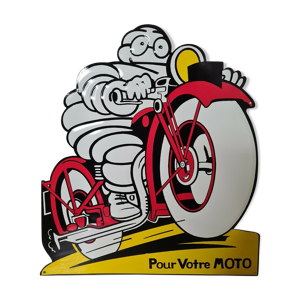 Plaque publicitaire michelin  moto
