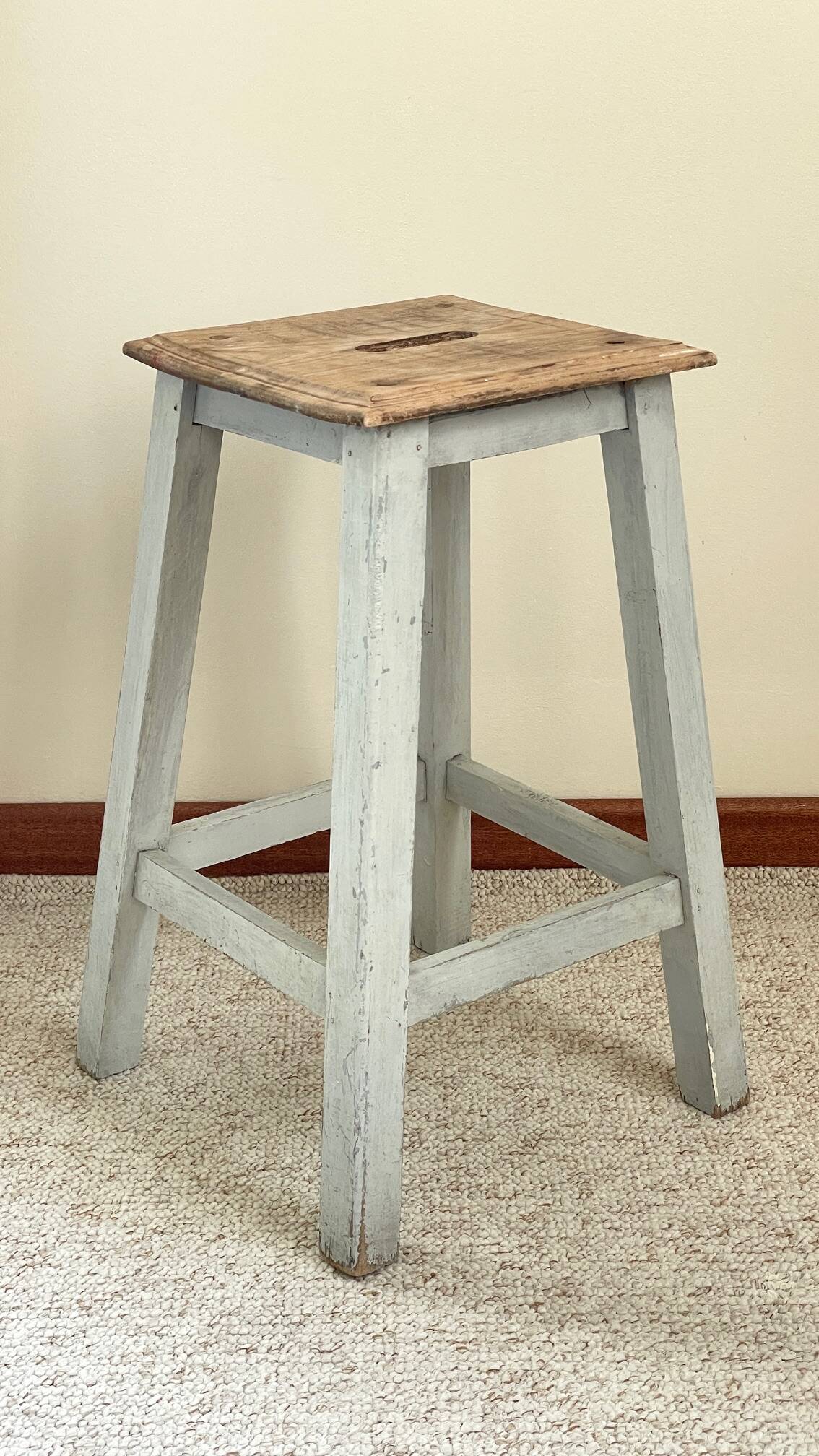 TABOURET Ancien BOIS Massif