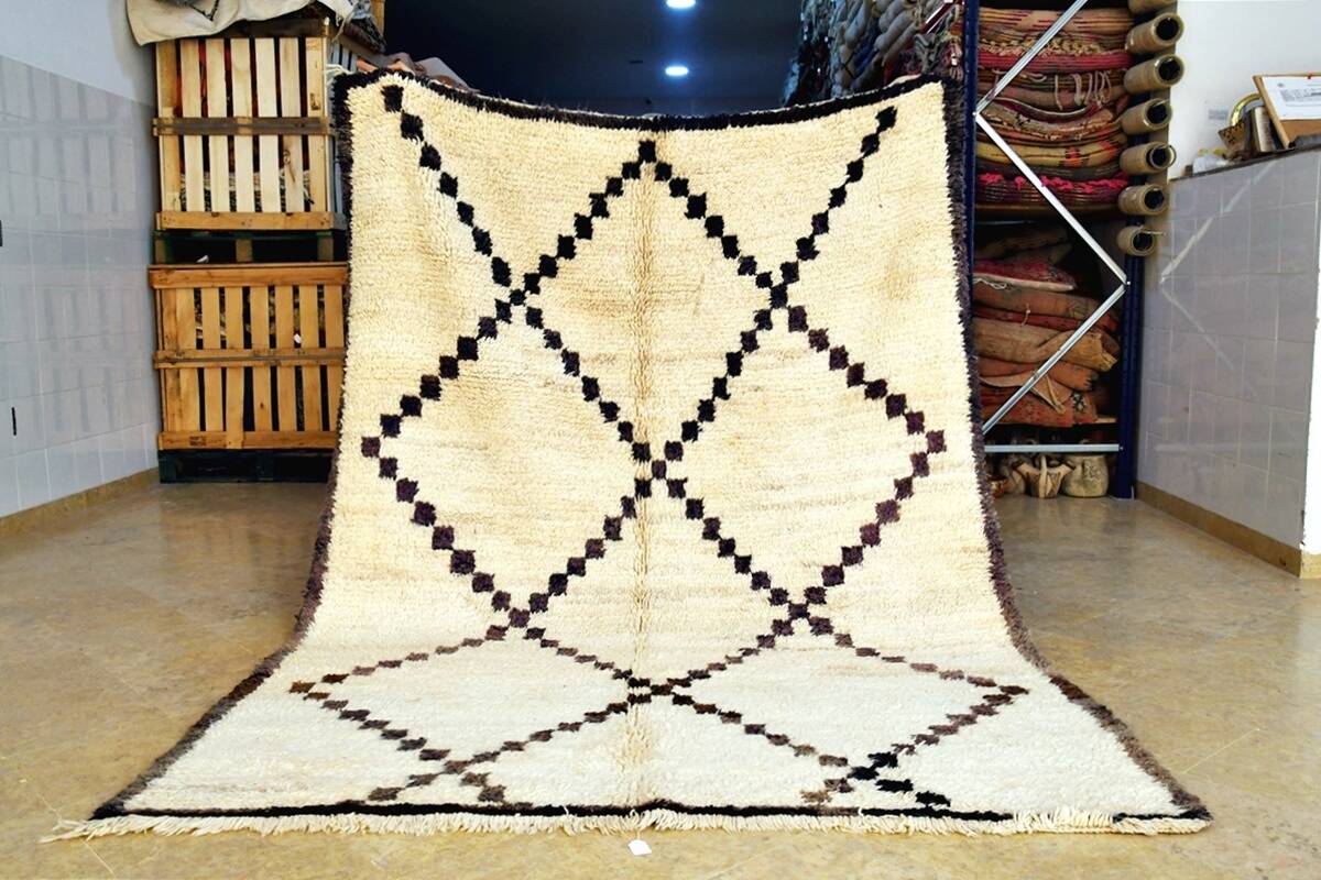 Vintage Beni Ouarain rug