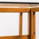 dining table in 70s vintage modern wood