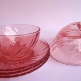 Arcoroc rosaline cups with saucers