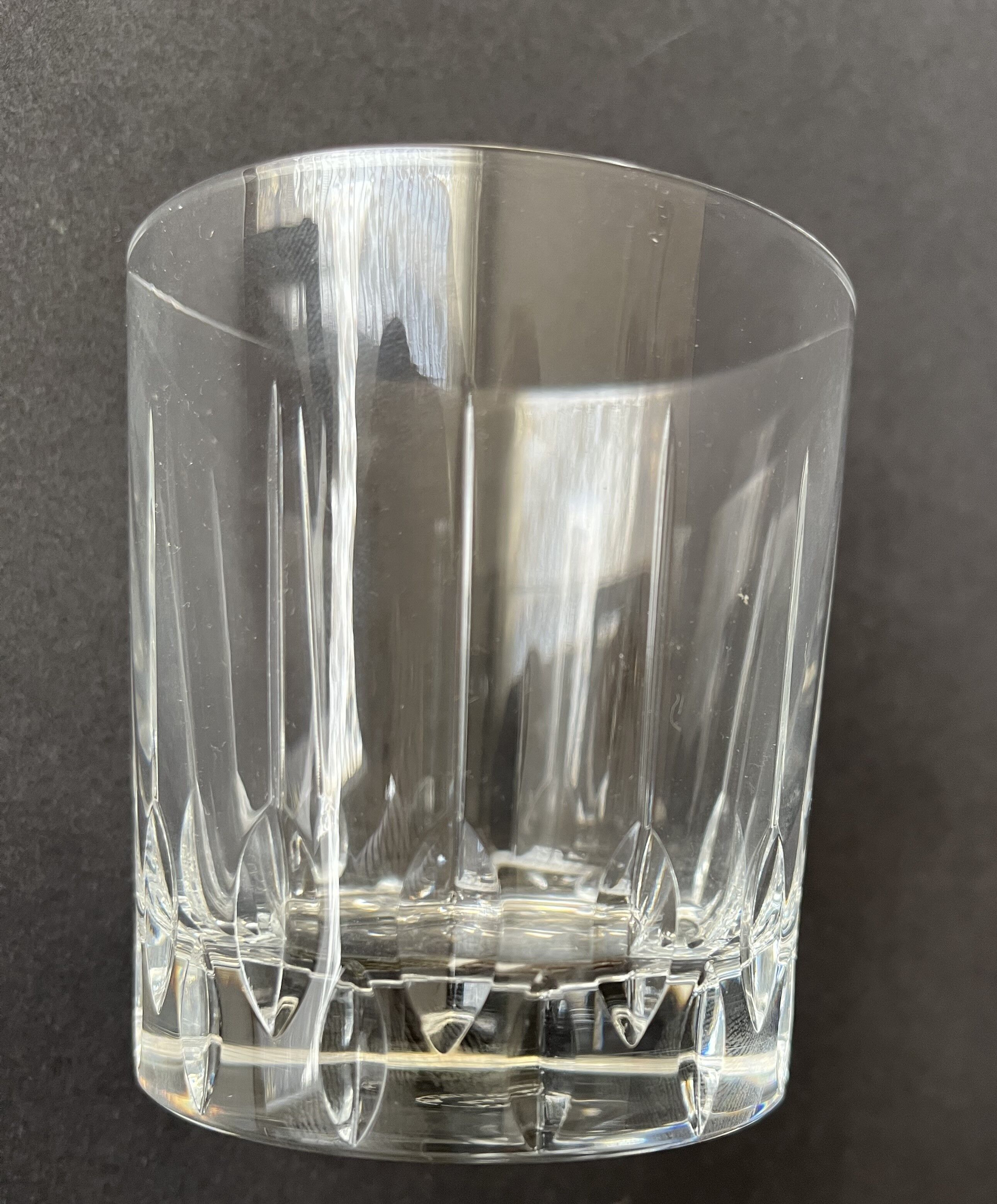 Ensemble de six verres à whisky en cristal
