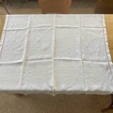 Embroidered linen tablecloth