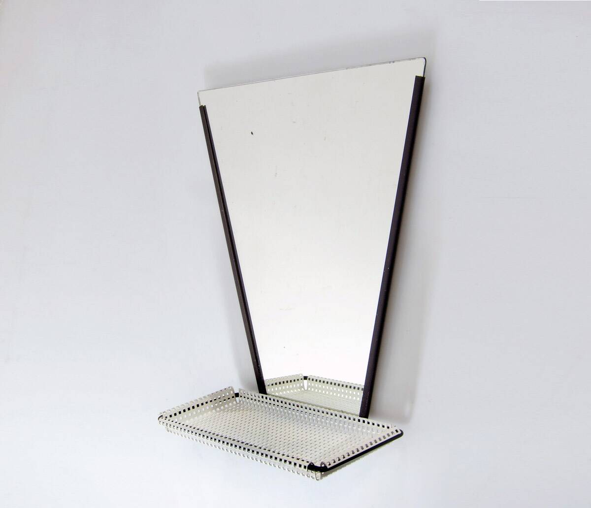 Mathieu Matégot Mirror with Perforated Shelf – Artimeta, 1960s