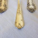 3 small spoons + 3 vintage silver-plated mocha spoons
