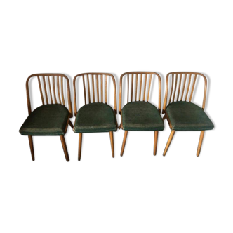 4 chairs by Antonin Suman for Ton 1960