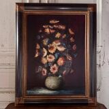 Still life with flowers by Raymond-Jean Bizet 20th century