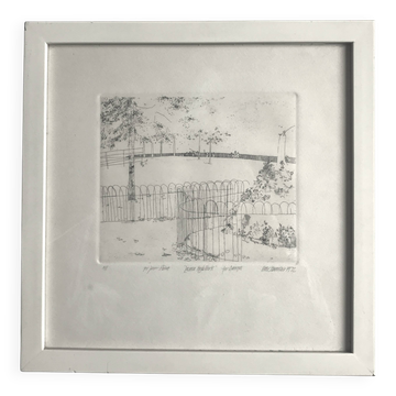 Peter stevenson, lacrosse hyde park, 1972. etching signed in pencil