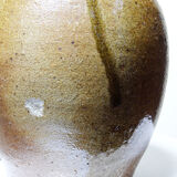 Ancient cruche from the 19th-20th century, artisanal glazed stoneware from Puisaye.