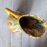 Vallauris ceramic tripod vase