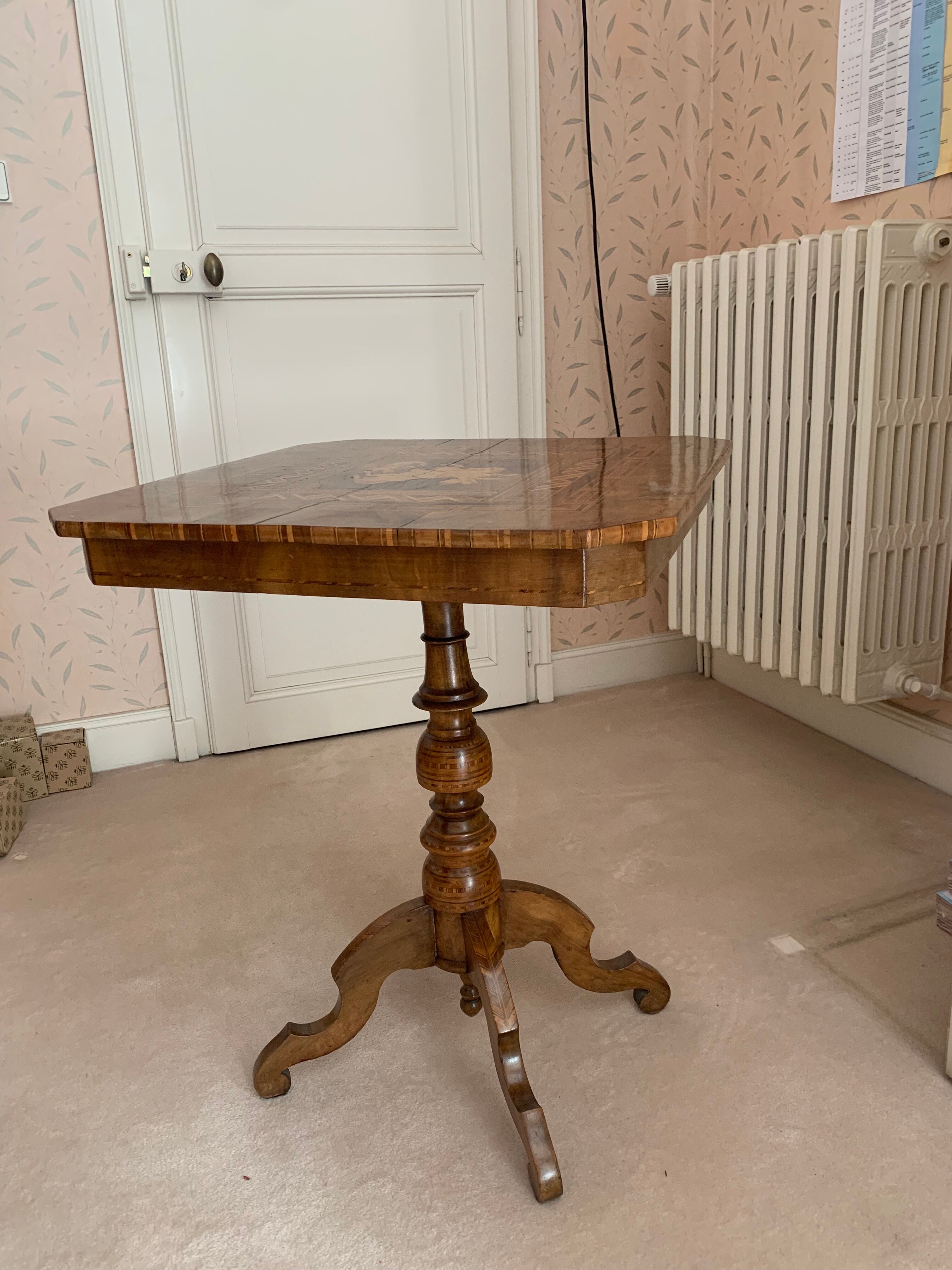 Marquetry table