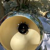 6-lamp vintage 70'S chrome pendant light