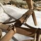 Tabouret en rotin et bois,   années 60
