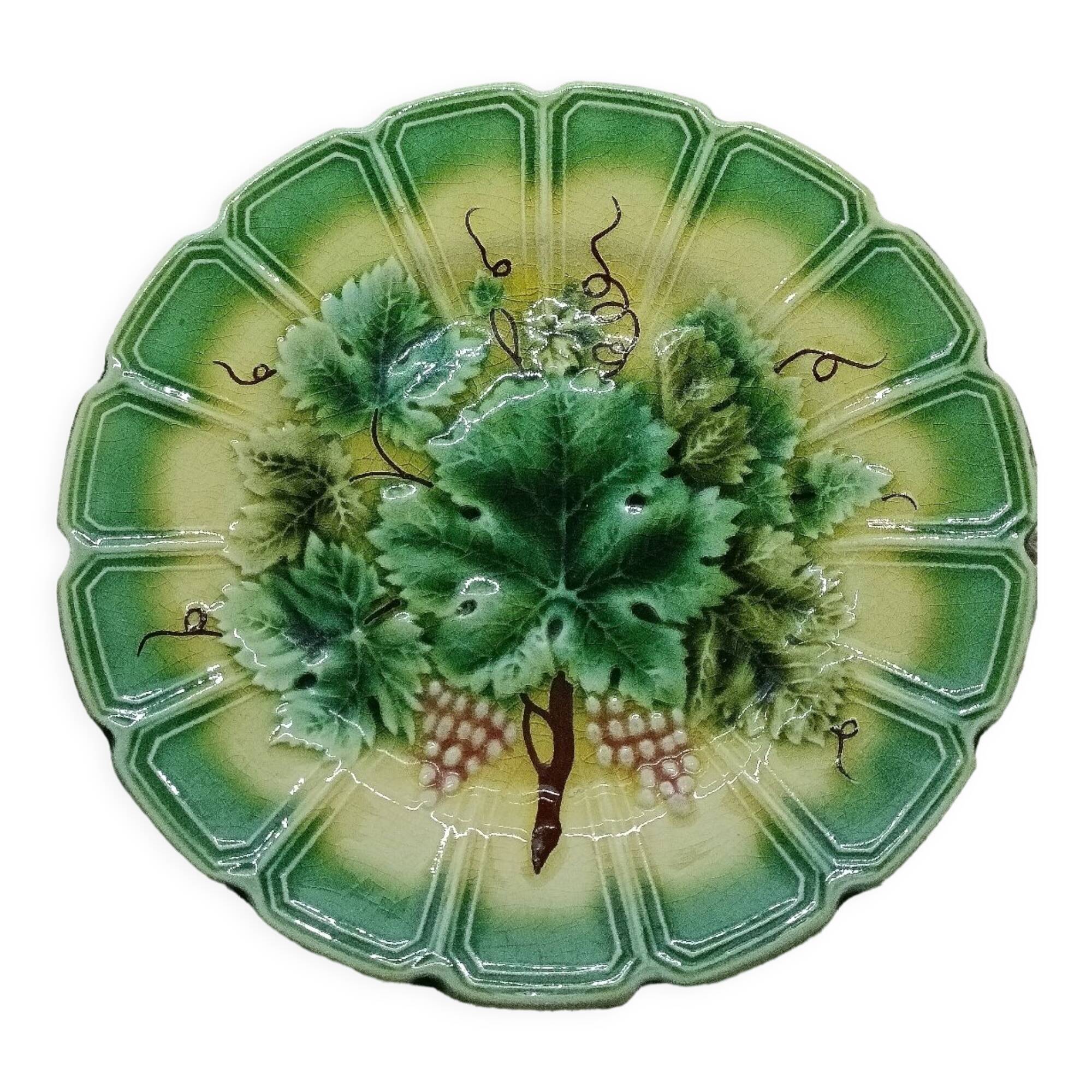 Sarreguemines dessert plate set