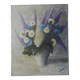 Oil painting on canvas floral composition still life bohemian countryside