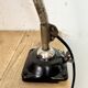 Industrial Workshop Black Enamel Desk Lamp, 1950s