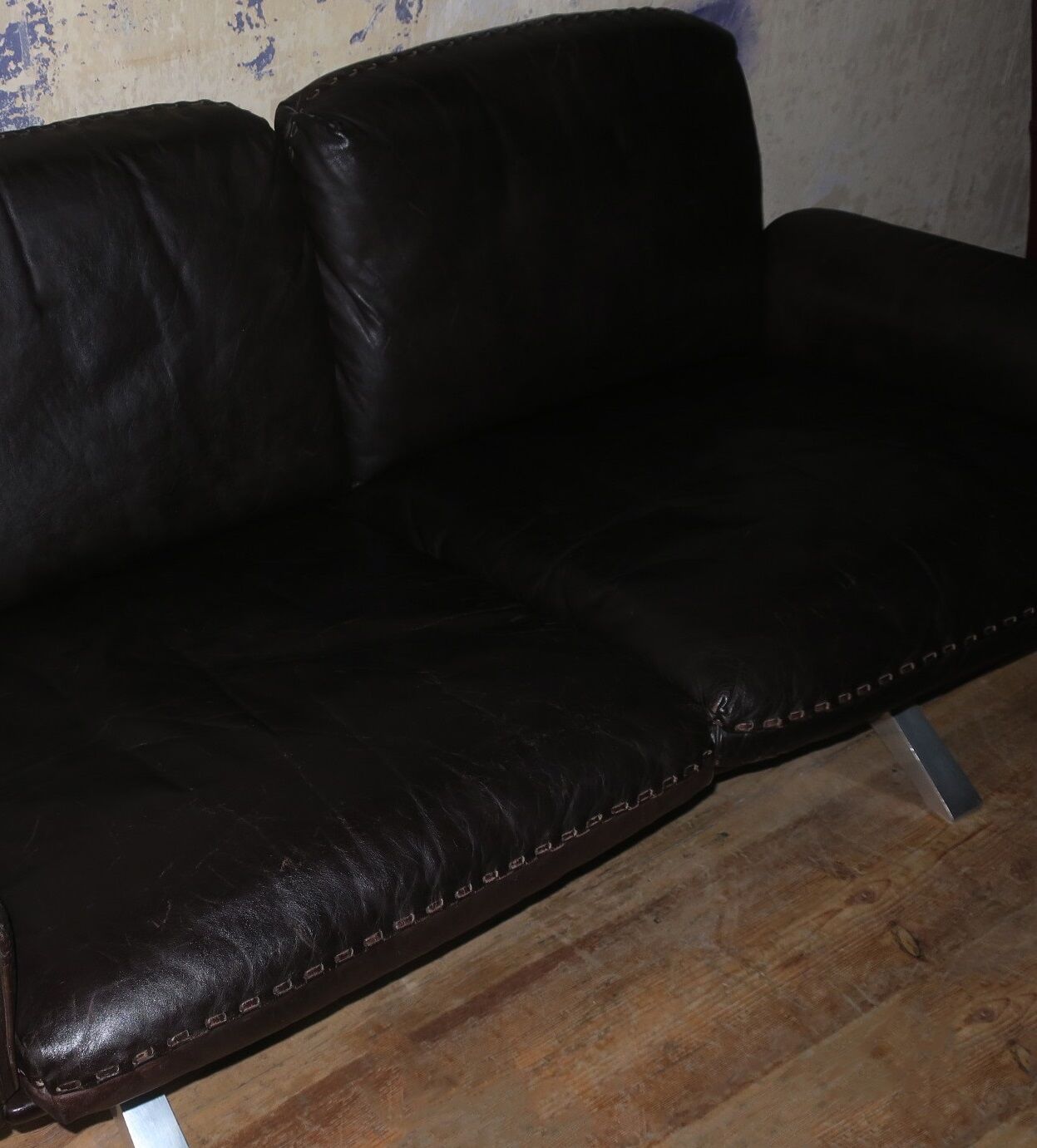 De Sede DS 31 sofa dark brown leather, Switzerland 1970s