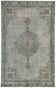 Overdyed Wool Vintage Handmade Carved Rug 169 cm x 288 cm