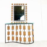 Console and mirror by Mario Giani, 1970s