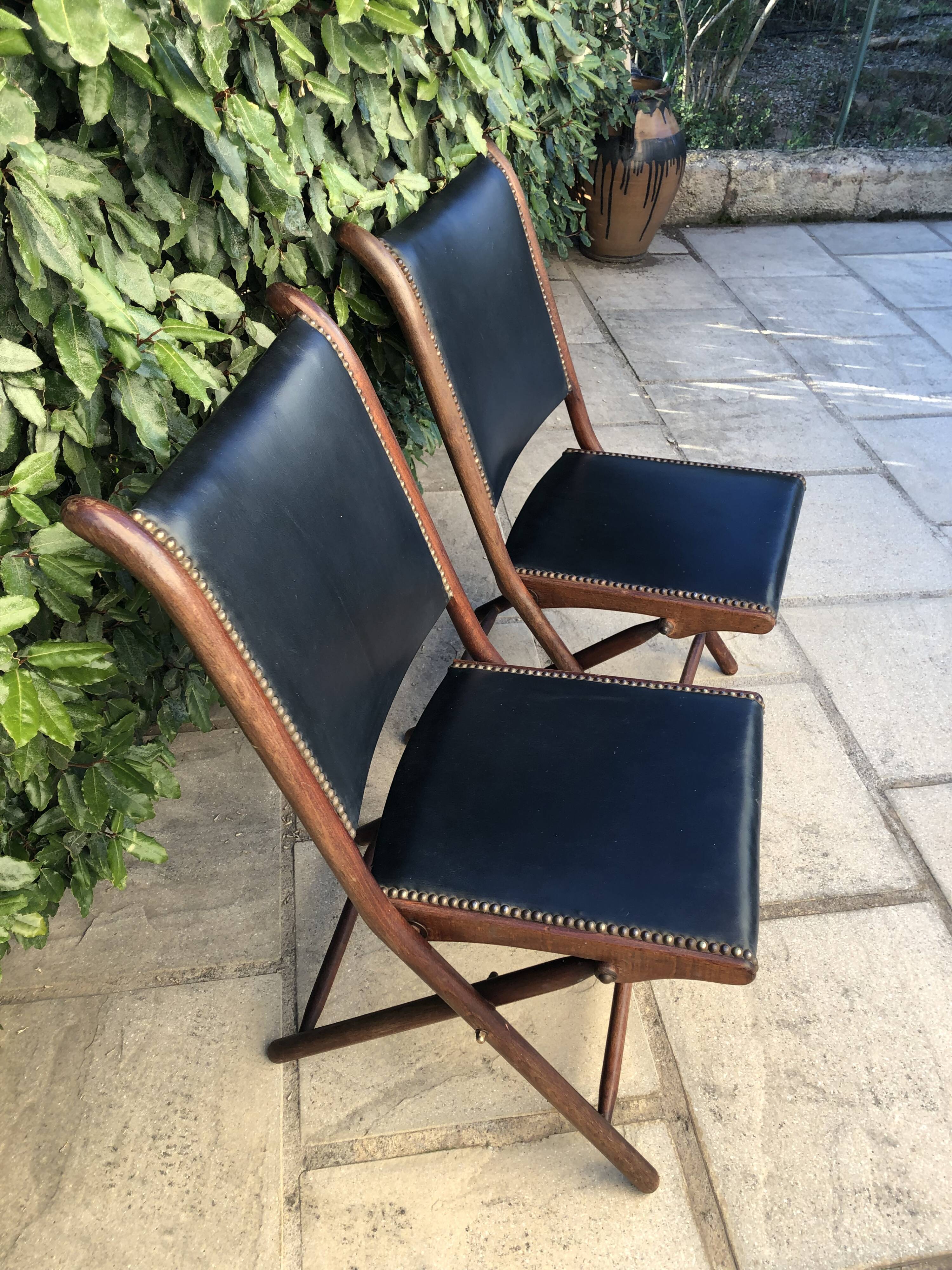English folding chairs