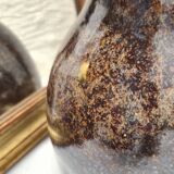 Pichet grès.de Puisaye vernissé brun