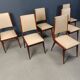 6 chaises italiennes, années 1950