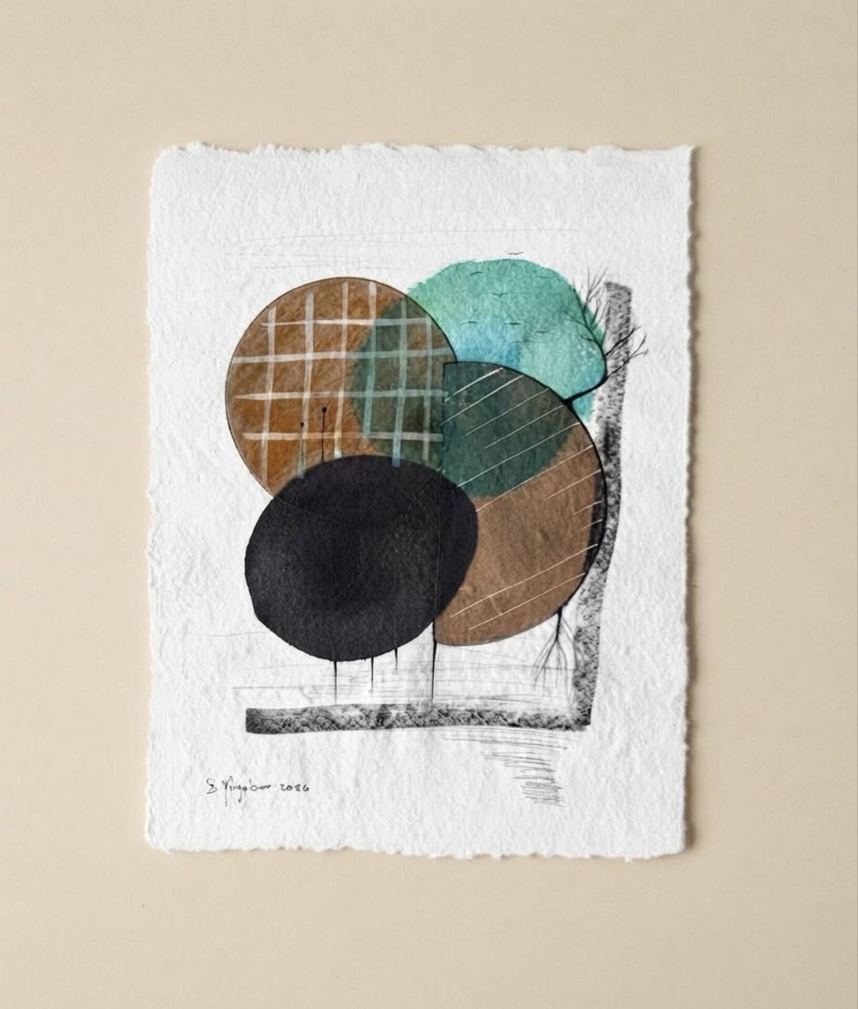 Original abstract drawing