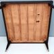 Vintage square black walnut coffee table