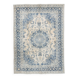 9x12 Antique 57s Classic Pattern Blue Persian Area Rug, 282x385Cm