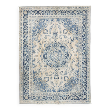 9x12 Antique 57s Classic Pattern Blue Persian Area Rug, 282x385Cm