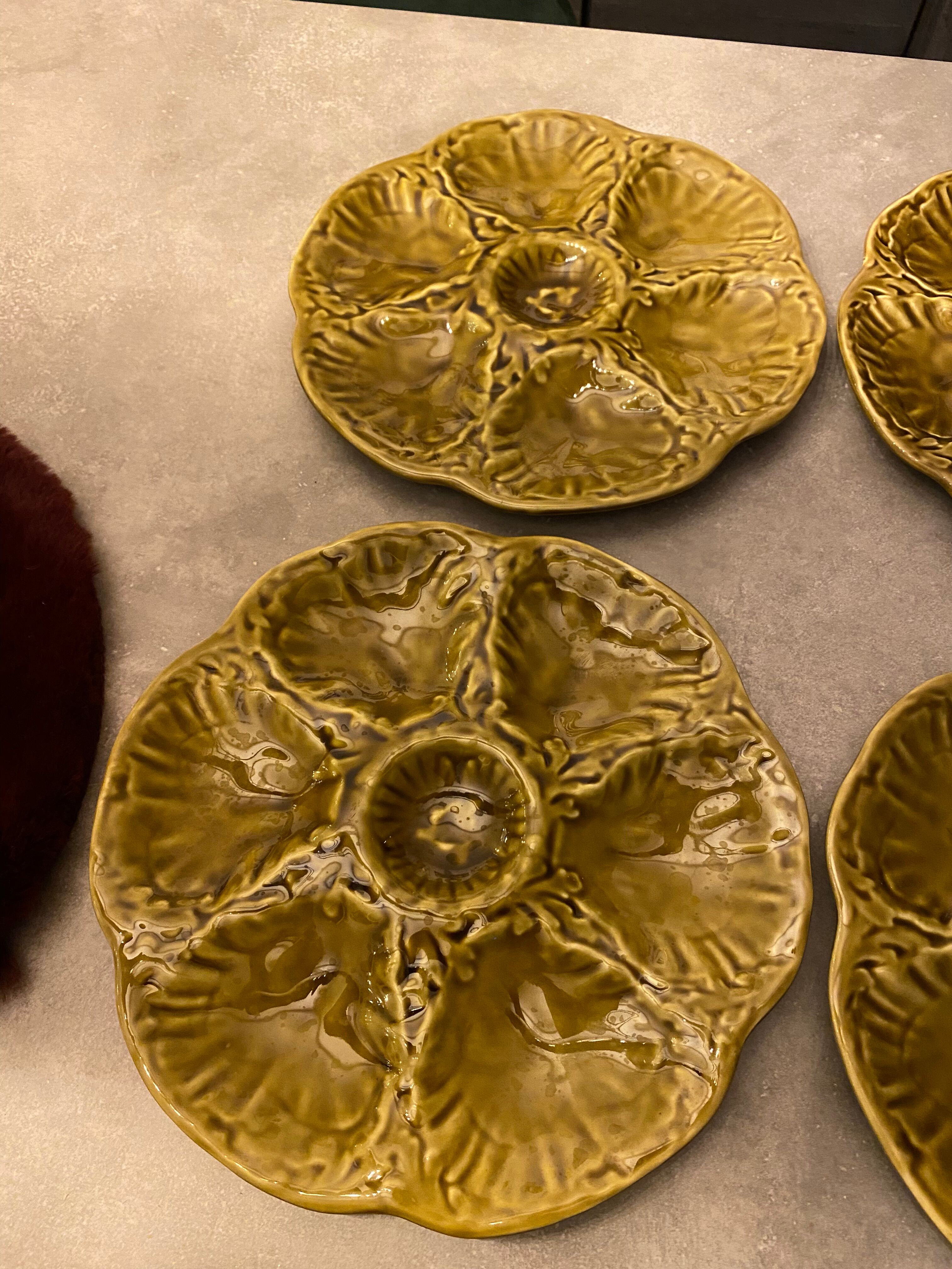 Oyster plates Gien France