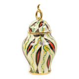Fifties Lidded Vase H. Bequet Jupiter Hand Painted Ceramics