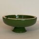 Vintage green ashtray on foot