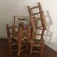 Toy countryside dining room made of straw and wood