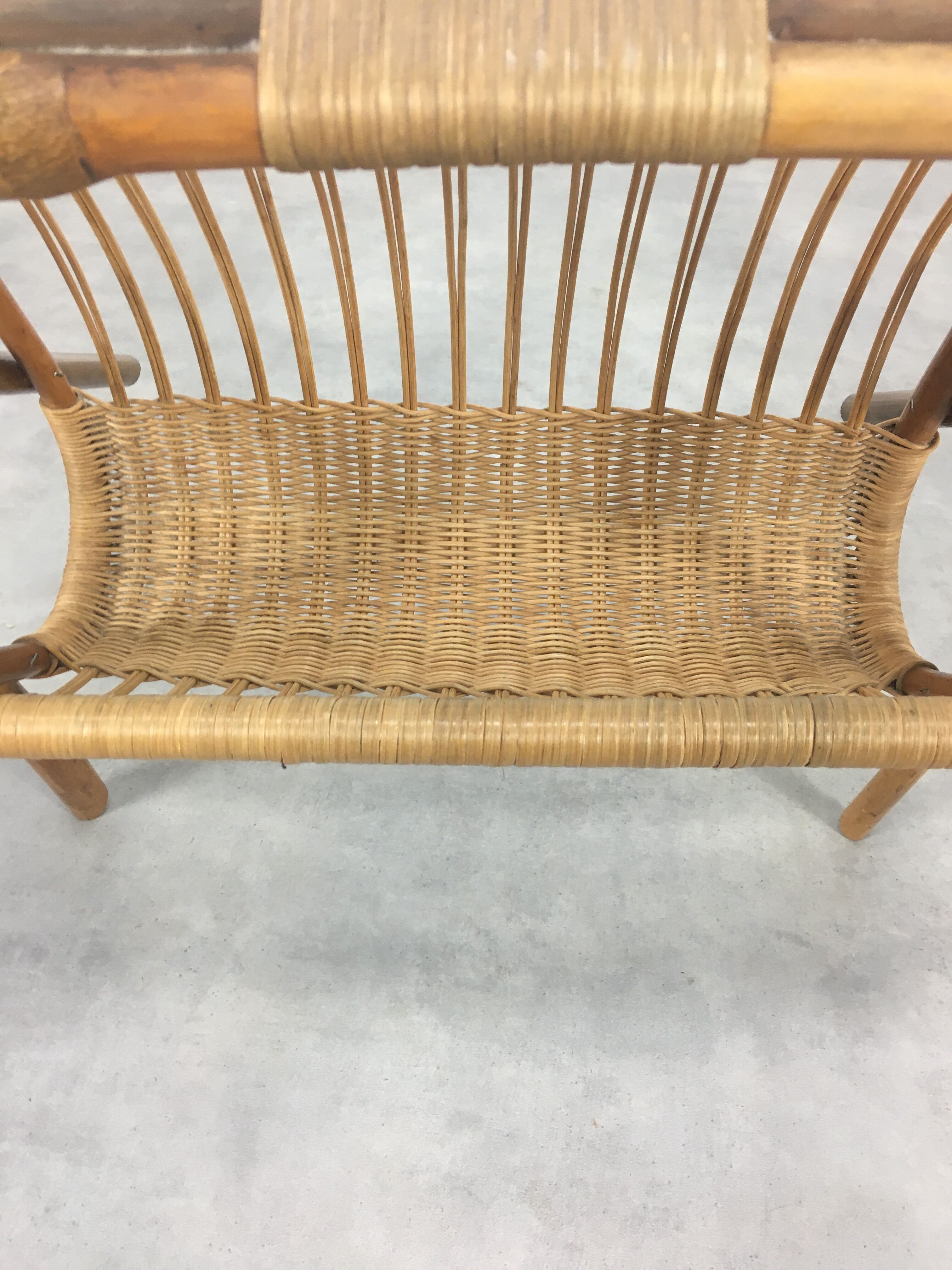 Rattan magazine door 60s