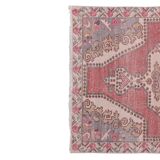Vintage Turkish rug from Oushak, hand-woven 132x216 cm