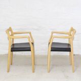 2x fauteuil Niels O. Møller modèle 67
