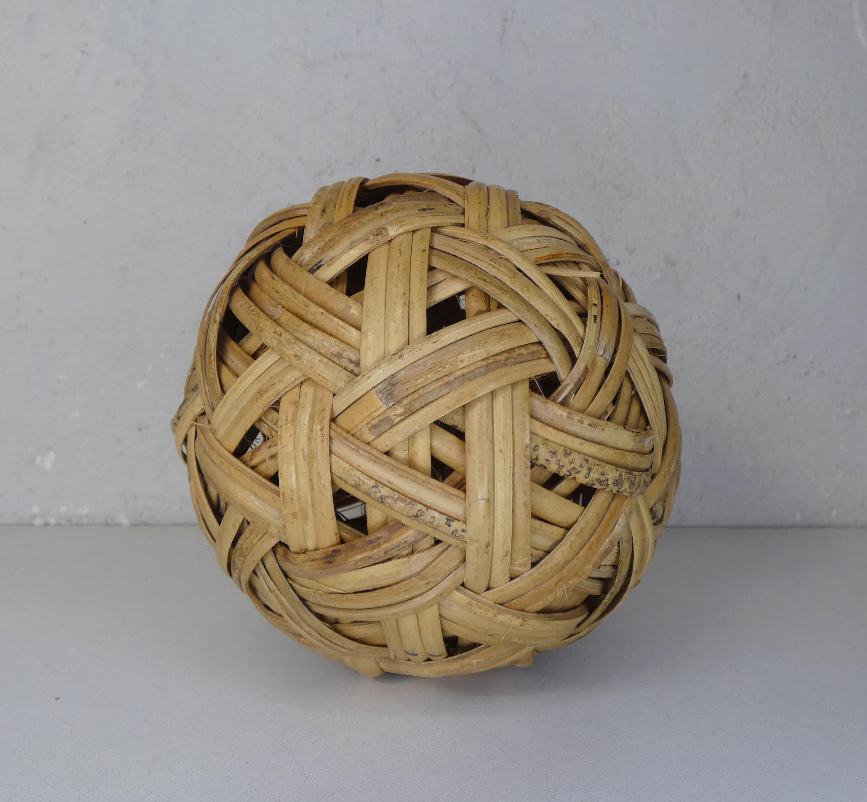 vintage rattan ball