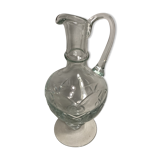 Former pitcher Ewer molded Crystal polished jug Vintage