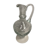 Former pitcher Ewer molded Crystal polished jug Vintage