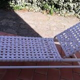 Vintage woven deckchair Triconfort 1980 France