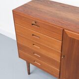 Commode à Tiroirs en Teck par Kai Winding pour P. Jeppesens Møbelfabrik, 1960s