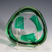 Dino Martens for Aureliano Toso glass bowl Coppa Pesante 1940s