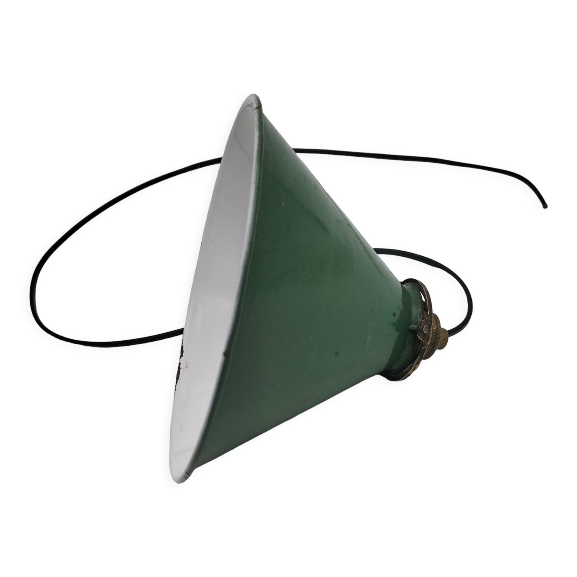 Suspension cone enamelled sheet metal