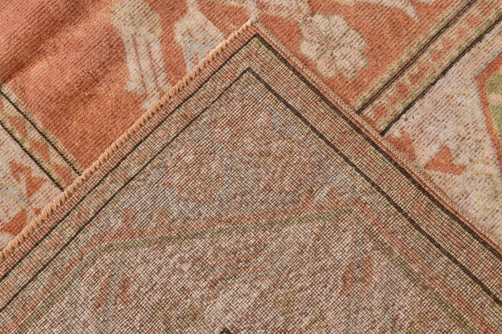 Tapis persan crème pêche 6x9, 195x275 cm