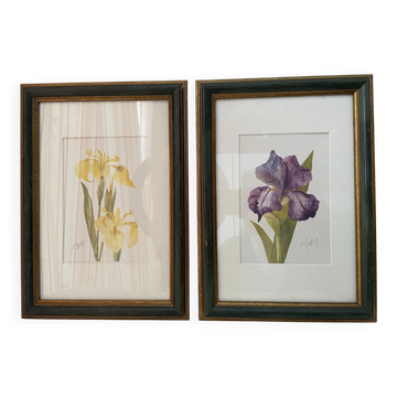 Duo d’aquarelles de Cecil Romey
