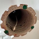 Large brutalist table lamp by Lene Regius, Denmark, 1970s