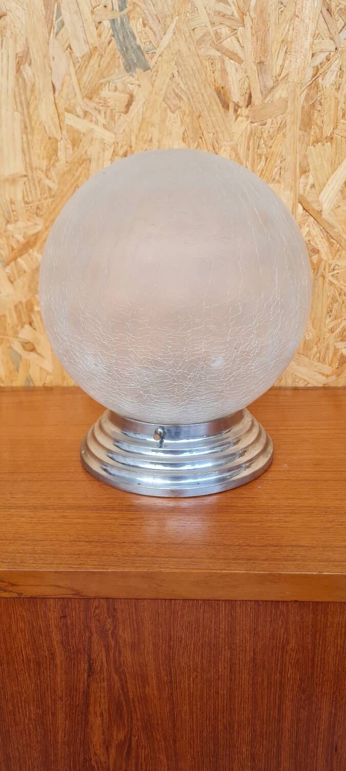 Frosted glass ceiling light 1950