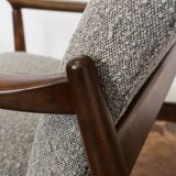 Pair of Mid-Century High Back Armchairs, Edmund Homa, GFM, Poland, 1960s,